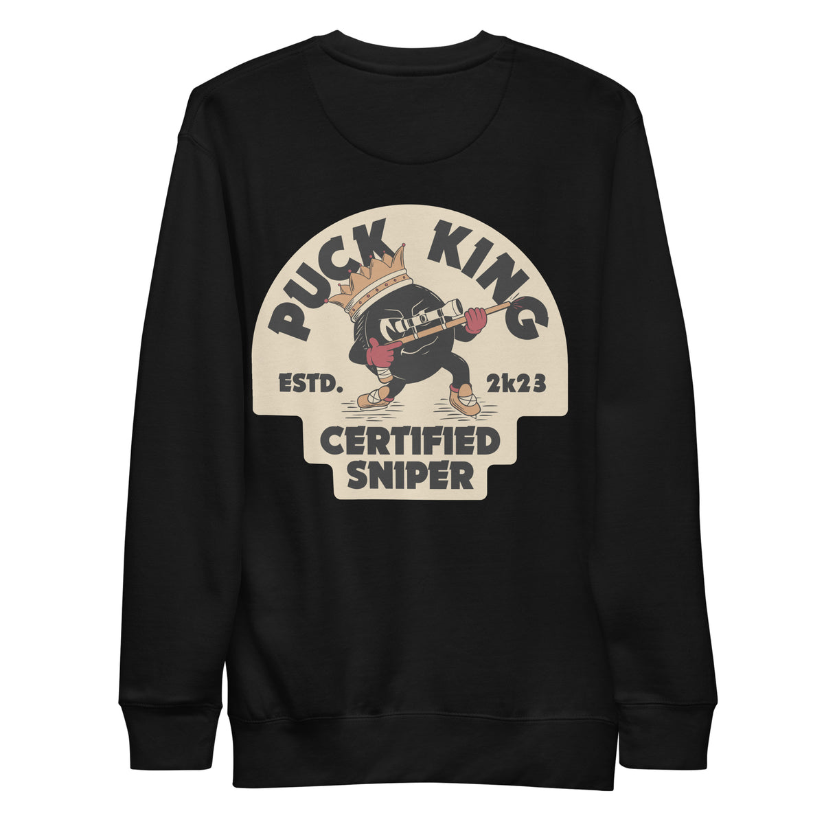 Puck King Certified Sniper Premium Crewneck