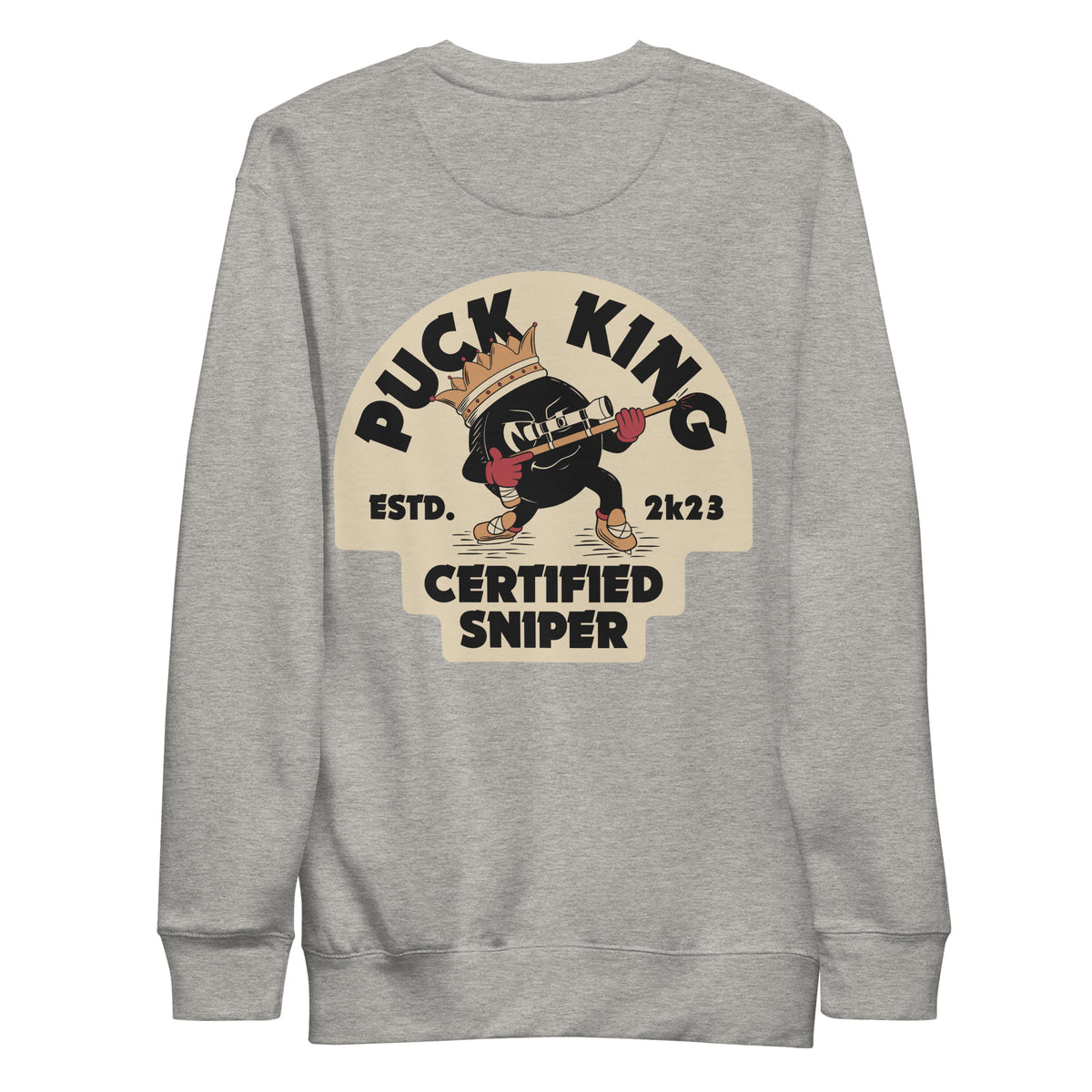 Puck King Certified Sniper Premium Crewneck