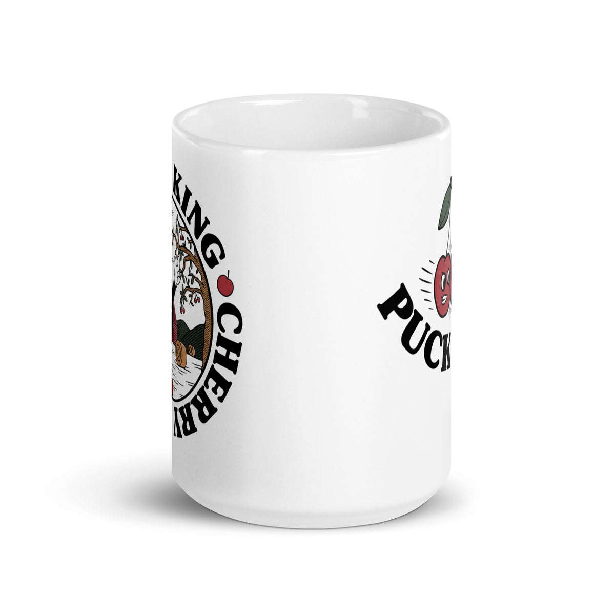 Cherry Picker Mug - White