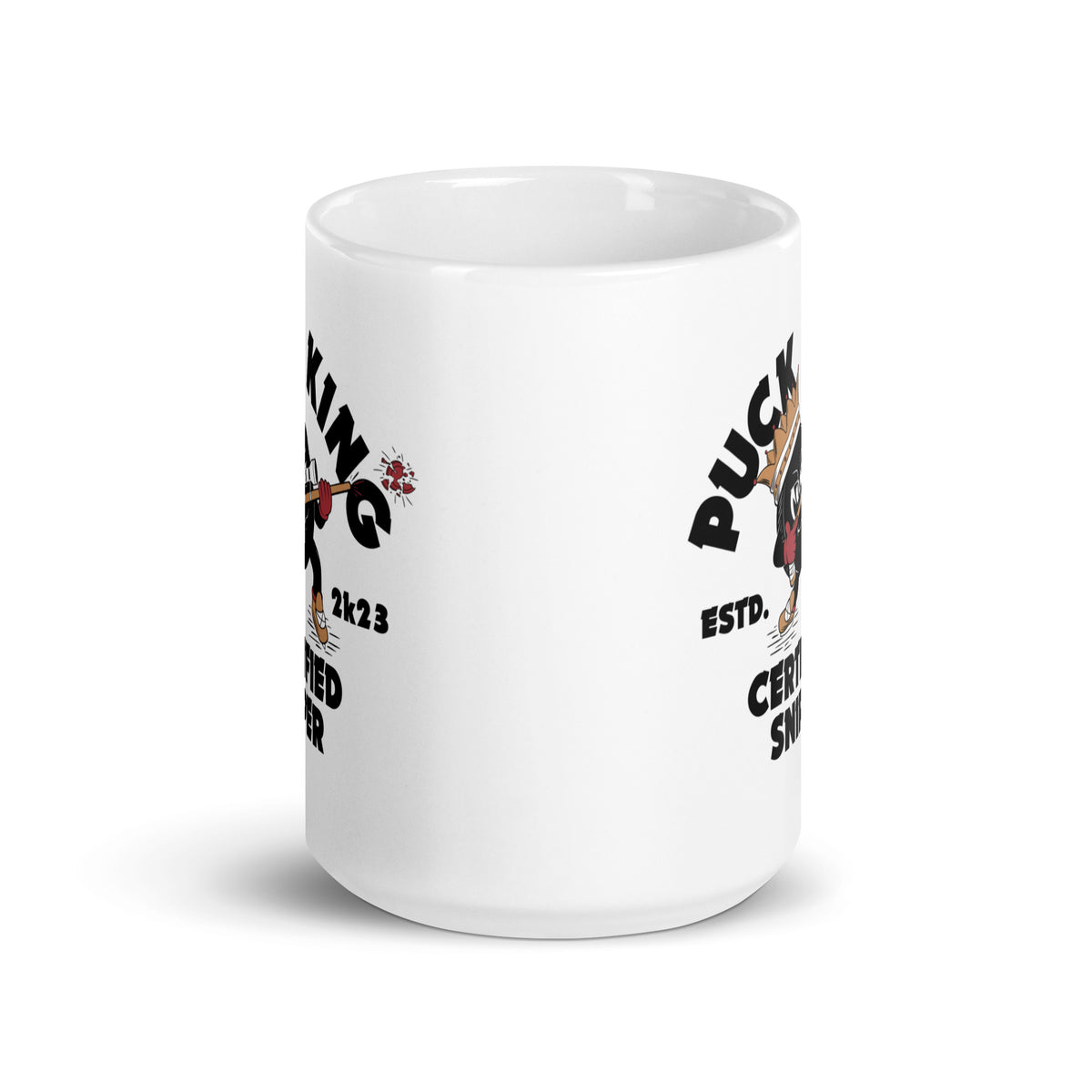 Puck King Certified Sniper Mug - White