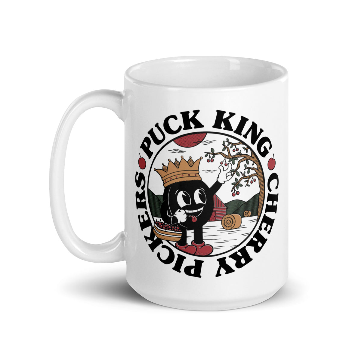 Cherry Picker Mug - White